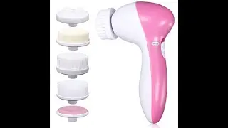 5 In 1 Electric Massager Facial Cleansing Brush Face Wash Body Pore Cleaning Skin Care Tool