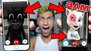 DO NOT FACETIME CARTOON CAT AND TALKING ANGELA AT 3AM!! *OMG THEY ACTUALLY CAME TO MY HOUSE*