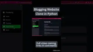 My website(Pondering) in python