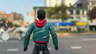 Miles Morales Marvel legend action figure Pixelation stop Motion #milesmoralestheultimatespiderman 