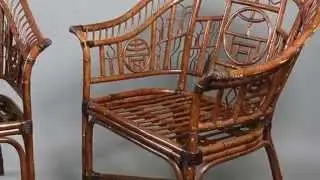 A Pair of Bamboo Armchairs