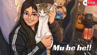EVE IS LIVE WITH THE CATS HE HE!! JOIN FOR FUN GAMES!!  #valorant  #peak   #facecam #gamergirl #fyp