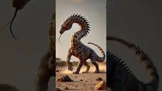Giraffe vs komodo Dragon Al fusion #subscribers