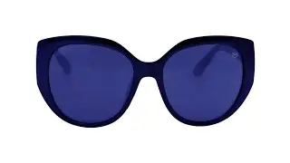 MK3112 - &Oacute;culos De Sol Feminino Redondo Gateado Acetato Mackage - Preto