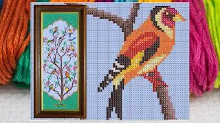 ✅ Charming Birds on the Tree Cross Stitch Pattern berlin woolwork Charming Birds Digital Format PDF