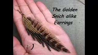 How to make ,,The Golden Snich alike Earrings
