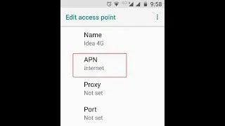Настройки интернета Idea 4G для Android