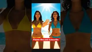 Girls 👧 dancing 💃 &hearts;️ @ the ⛱️ beach | shorts |#shorts |