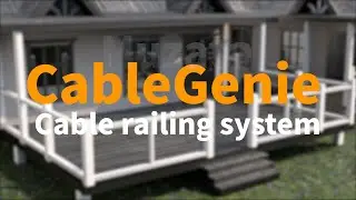 Muzata CableGenie cable railing system - metal posts handrails