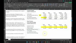 Direct Materials Budget