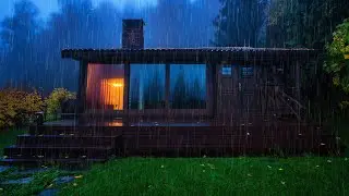 Rain and Thunder Sounds to Sleep Fast - Powerful Rain to Block Noise, Focus or Study better, ASMR