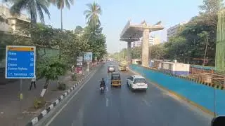 BKC to Kurla Ac Double Decker Bus View.