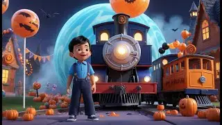 🎵 Candy Train Halloween Ride 🍬🚂🎃 | Kids Song | Nursery Rhyme | Fun Learning