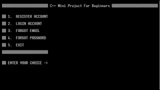 Security Project With Structure Using C++ | Register & Login Project in C++