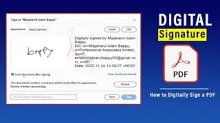 How to Sign PDF with Digital Signature Certificate | PDF ডকুমেন্ট এ ডিজিটাল সাইন কিভাবে করবেন।