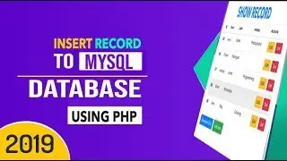 How To Insert Record  To Database Using PHP | Xampp