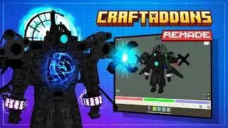 New Titan Camera Man Created in Minecraft with Craft Addons APP! (Full Model + Animation Showcase)