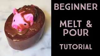 Easy Beginner DIY Melt And Pour Pig In Mud Soap Tutorial