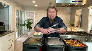 PowerXL 1500W Smokeless Grill Pro with Griddle Plate on QVC