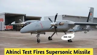 Turkiye's Akinci drone completes IHA-122 supersonic missile firing test