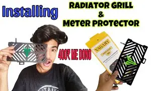 Installing radiator grill in Mt 15 moto gp edition 🔥 #radiator #bikeaccessories #mt15