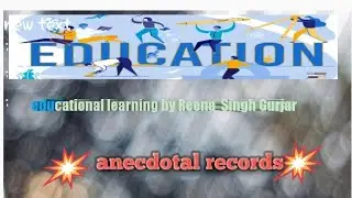 anecdotal records