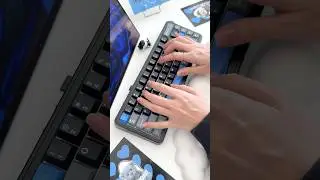 gaming keyboard 💙🖤epomaker HE65 Mag #keyboard #gaming #shorts #aesthetic #asmr #typing #keebs