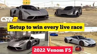 CSR2 | 2022 Hennessey Venom F5 | Live Race Setup | Dominate Lobbies