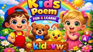 Kids Poem in English 🌈 | Baby Rhymes & Nursery Songs | Fun Learning for Kids