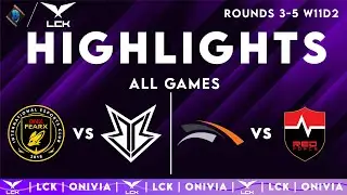 LCK Highlights ALL GAMES Week 11 Day 2 | LCK 2025 Round 3-5