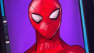Drawing Spider-man. Digital art. #shorts #short #art #drawing #painting #spiderman