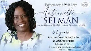Live Stream of Funeral Service for Antoinette Juanita Selman