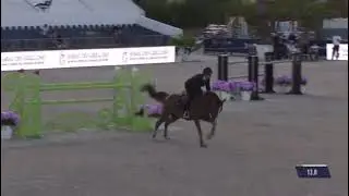 Kallmar VDL (by Carrera VDL) jump-off 1.45m ranking class Grimaud, Ridden by Emanaule Gaudiano