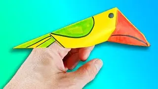 How to make a Paper Toucan Finger Puppets &mdash; Easy Bird Finger Toys