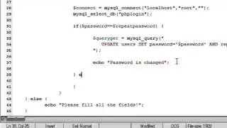 PHP Tutorials: Login & Register - Change Password Part 3
