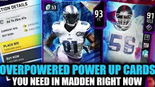 THE OVERPOWERED POWER UP CARDS YOU NEED RIGHT NOW! | MADDEN 20 ULTIMATE TEAM