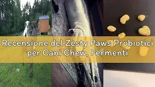 Recensione del Zesty Paws Probiotici per Cani Chew, Fermenti Lattici Cane, Probiotico Digestivo per