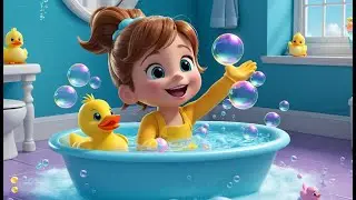 Splish, Splash, A Rainbow Bath Rhyme Song | Popular Nursery Rhyme & Lyrics for Kids