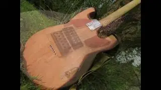 Self-Built Electric Guitar Prototype Sound Test Clean