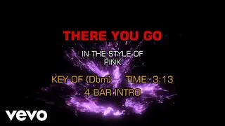 Pink - There You Go (Karaoke)