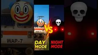 WAP-7 in Day vs Night Mode 🔥 | Indian Railways Beast Transformation