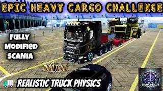 Epic Euro Truck Simulator 2 Gameplay | Heavy Cargo Challenge 🚛 || #ets2