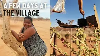 Let's spend a few days at the village  (cooking, fetching water, etc) 👩🏽‍🌾🔥