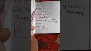 Calculate the gravitational potential of the earth's surface, if radius of ....refer to description