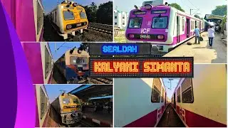 Sealdah - Kalyani Simanta EMU Train Journey | Violet/Pink Alstom ICF 3 Phase | New Update