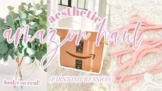 Aesthetic Amazon Apartment Haul & Unboxing: First Impression | Roxy James #amazon #amazonhaul #haul