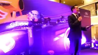 Singapore Emcee Elliott Danker Hosts Infiniti OCBC F1 Event