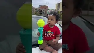Bubble Time with Baby: A Day Full of Laughs! #shorts