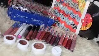 MASSIVE COLOURPOP HAUL W/ SWATCHES | hello kitty collection | holiday 2016 | fall edit