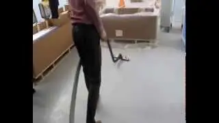 Промышленный пылесос Mastervac M 450 ECO, уборка текстильного производства